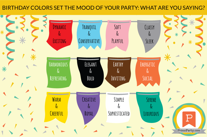 Party Birthday Colors Mood