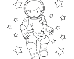 Moon Boy Mother’s Day Printable Coloring Page