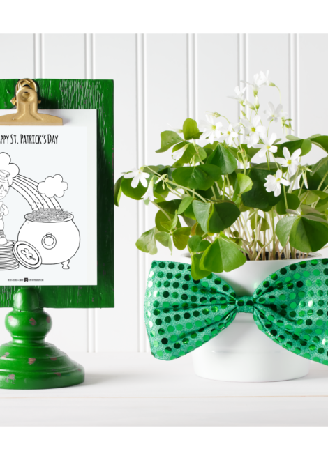 Boy St Patricks Day Coloring Page