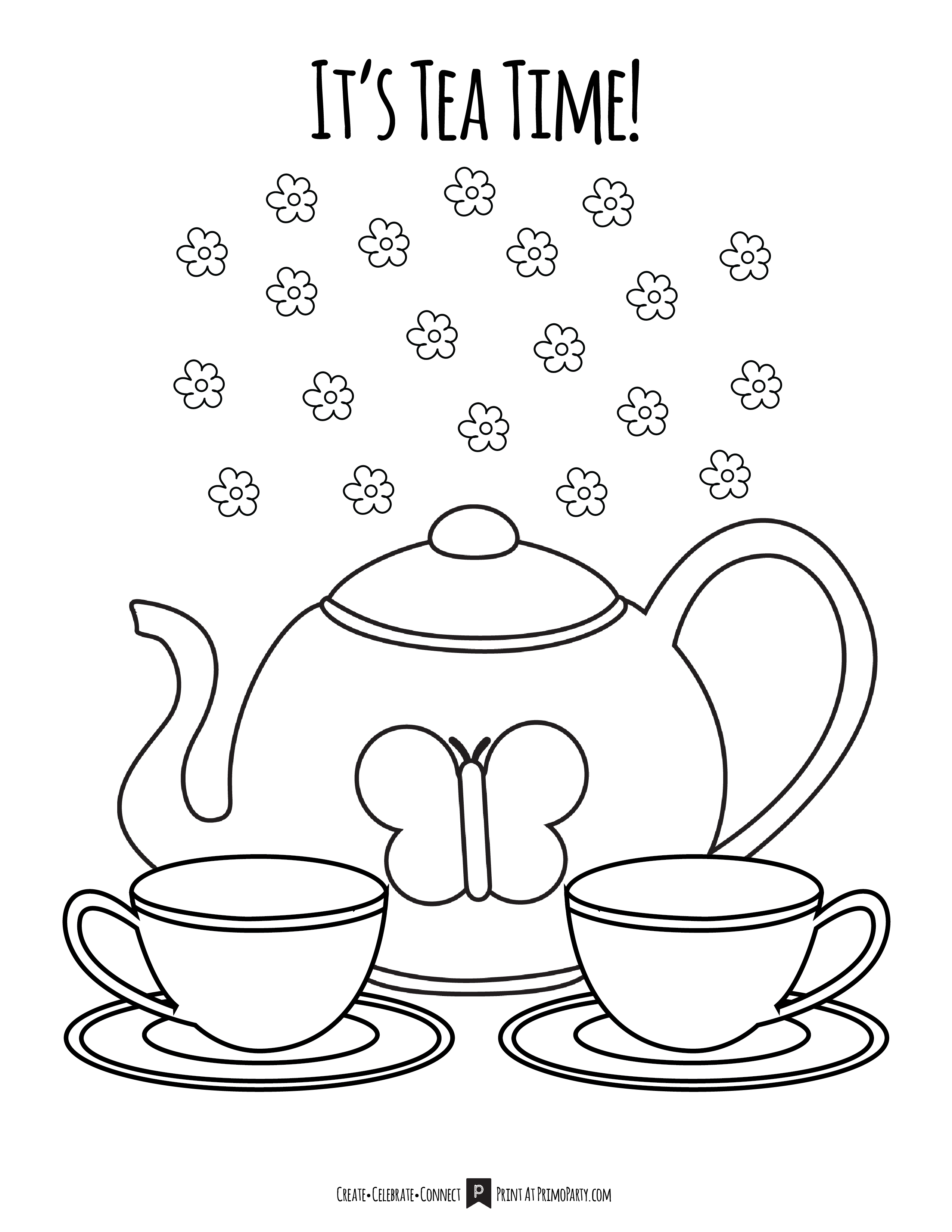 Free Printable Tea Party Coloring Pages Printable Templates Free Printable Tea Party Coloring Pages Printable Templates